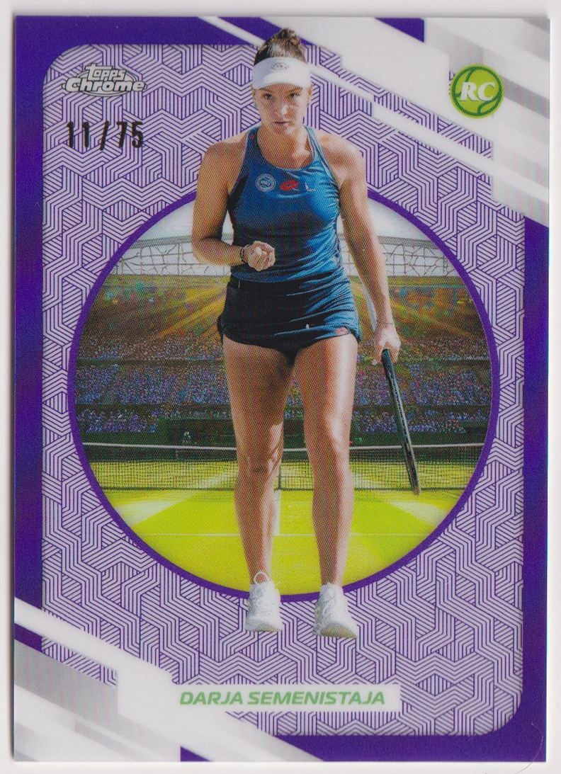 2026 Darja Semenistaja — #92 Purple Refractor 11/75 RC — front