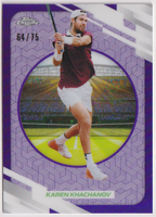 2026 Karen Khachanov — #31 Purple Refractor 64/75 — front