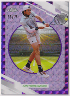 2026 Arthur Cazaux — #162 Purple Geometric Refractor 33/75 — front