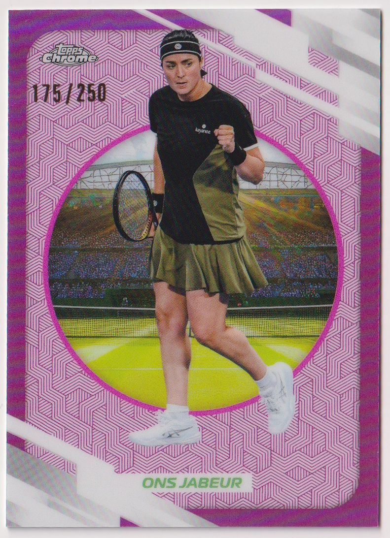 2026 Ons Jabeur — #42 Pink Refractor 175/250 — front