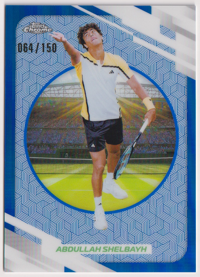 2026 Abdullah Shelbayh — #156 Blue Refractor 064/150 — front