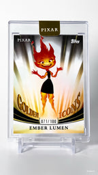 2025 Topps Disney Pixar Golden Icons Ember Lumen Gold #GL-93 /100 — Raw — front