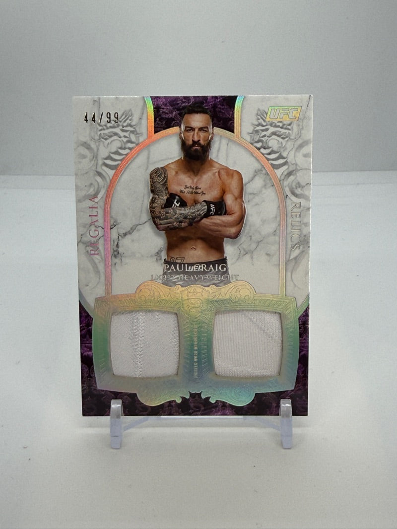 2025 Topps UFC Royalty Paul Craig Regalia Relic 44/99 #RR-PC — Raw — front