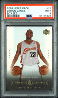 2003 Upper Deck LeBron James Box Set #12 — PSA 9 — front