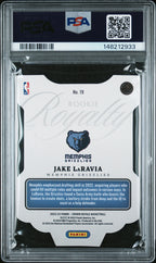 2022 Panini Crown Royale Rookie Royalty Jake LaRavia Gold #19 – PSA 10 — PSA certificate 148212933 — back