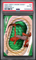 2025 TOPPS CHROME DISNEY #44 HERCULES GREEN WAVE, PSA EX-MT 6, certificate 152568828 — front