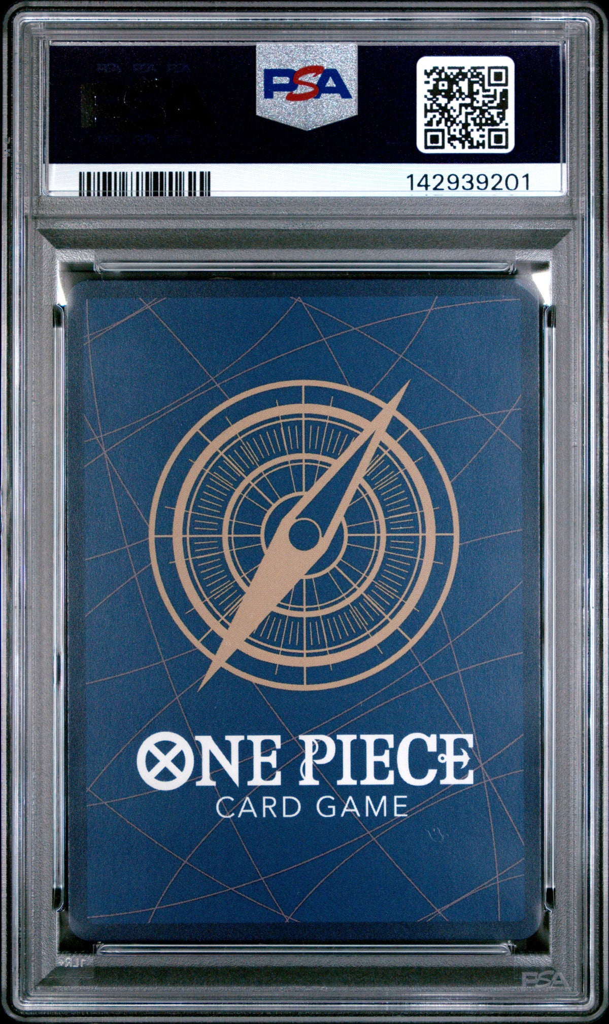 2025 One Piece Trafalgar Law Manga Alternate Art OP10-119 – PSA 10 — PSA cert 142939201 — back
