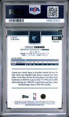 2025 Topps Chrome Cedric Coward Refractor #261 – PSA 10 — PSA cert 148212931 — back