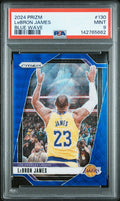 2024 Panini Prizm LeBron James Blue Wave #130 – PSA 9 — PSA cert 142765662 — front