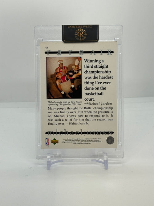 1994 Upper Deck Rare Air Michael Jordan Base #48 — Raw — back
