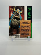 1995 Marvel Masterpieces Thanos Emotion Gold Foil Signature #97 — Raw — reverse