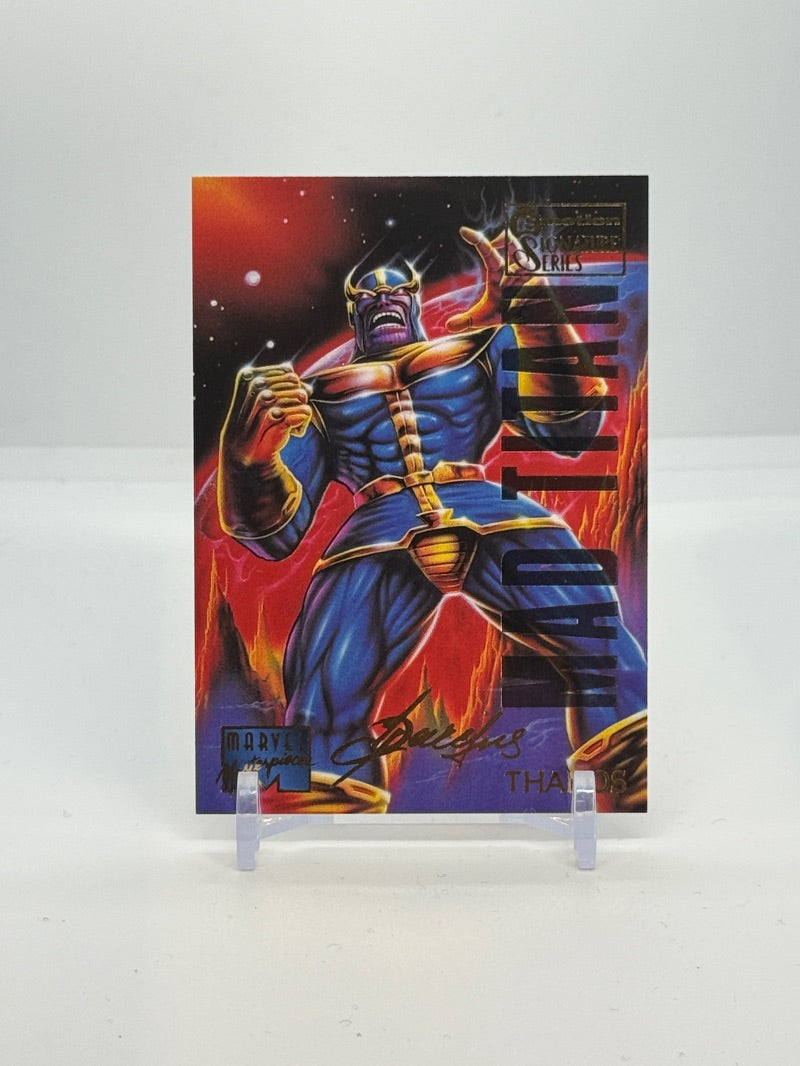 1995 Marvel Masterpieces Thanos Emotion Signature #98 — Raw — front