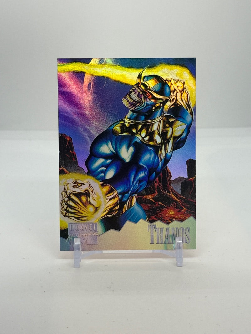 1995 Marvel Masterpieces Thanos Holoflash #7 — Raw — front