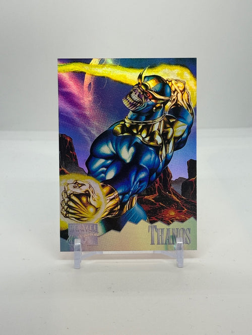 1995 Marvel Masterpieces Thanos Holoflash #7 — Raw — front