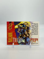 1995 Marvel Masterpieces Thanos Holoflash #7 — Raw — reverse