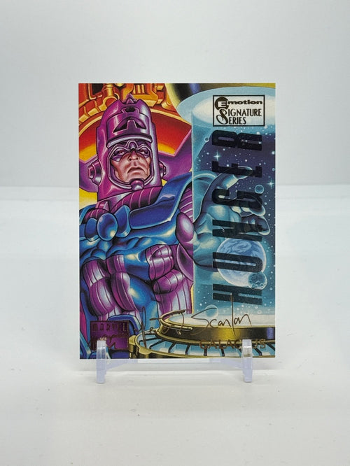 1995 Marvel Masterpieces Galactus Ally Emotion Gold Foil Signature #33 — Raw — front