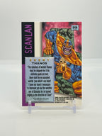 1995 Marvel Masterpieces Thanos Emotion Gold Foil Signature #99 — Raw — reverse