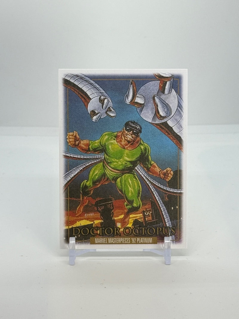 2024 Marvel Masterpieces '92 Platinum Doctor Octopus Wood Parallel #25 — Raw — front