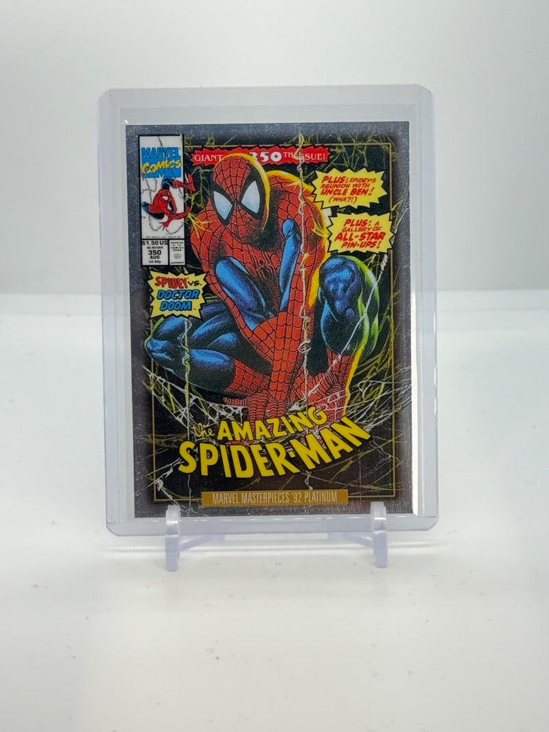 2024 SkyBox Marvel Masterpieces '92 Platinum Spider-Man Variant Cover #87-V — Raw — front
