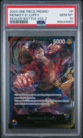 2024 One Piece Monkey D. Luffy Sealed Battle Vol. 2 Promo – PSA 10 — PSA cert 96634869 — front