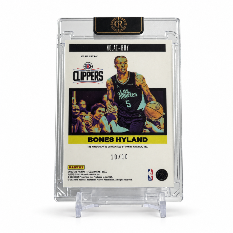 2023 Panini Flux Bones Hyland Influx Gold Autograph 10/10 #AI-BHY — Raw — back