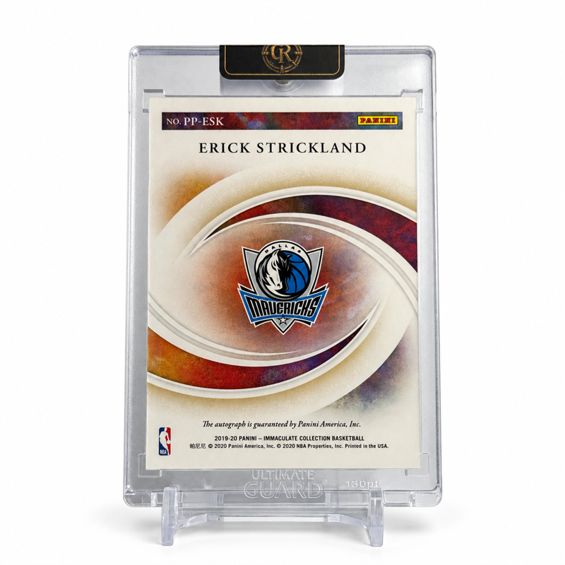 2019 Panini Immaculate Collection Erick Strickland Past and Present Autograph 53/75 #PP-ESK — Raw — back