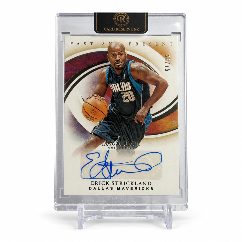 2019 Panini Immaculate Collection Erick Strickland Past and Present Autograph 53/75 #PP-ESK — Raw — front