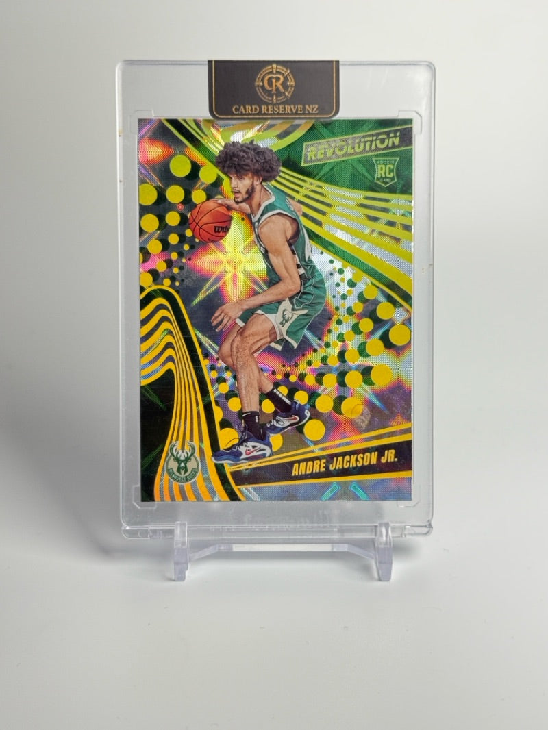 2023-24 Panini Revolution Andre Jackson Jr. Galactic SSP Rookie #136 — Raw — front