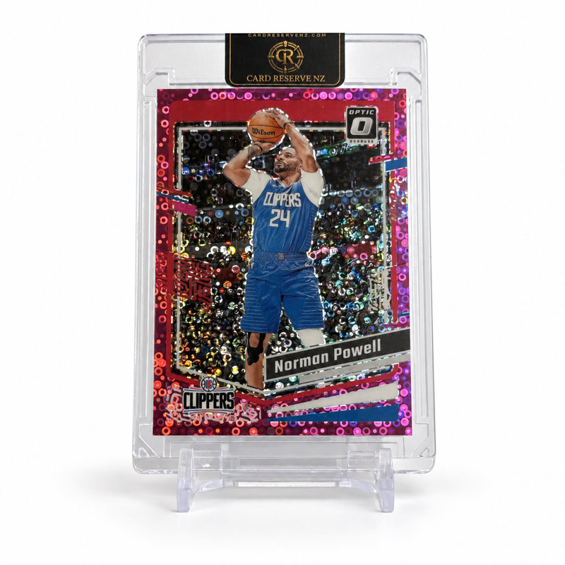 2023-24 Panini Donruss Optic Norman Powell Pink Fast Break 19/25 #161 — Raw — front