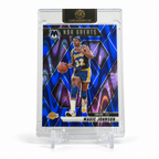 2024-25 Panini Mosaic Magic Johnson Blue Seismic 079/149 #296 — Raw — front