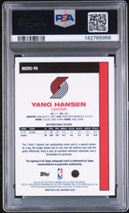 2025 Topps Silver Pack 1980-81 Topps Chrome Basketball Rookie Autographs Yang Hansen #YH — PSA 10 / Auto 10 — back