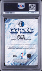 2025 Topps Chrome Go Time Cooper Flagg #GT-16 — PSA 9 — back