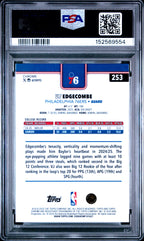 2025 Topps Chrome VJ Edgecombe Pulsar #253 — PSA 10 — back
