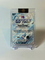 2025-26 Topps Chrome VJ Edgecombe Go Time Yellow Refractor 169/275 #GT-18 — Raw — back