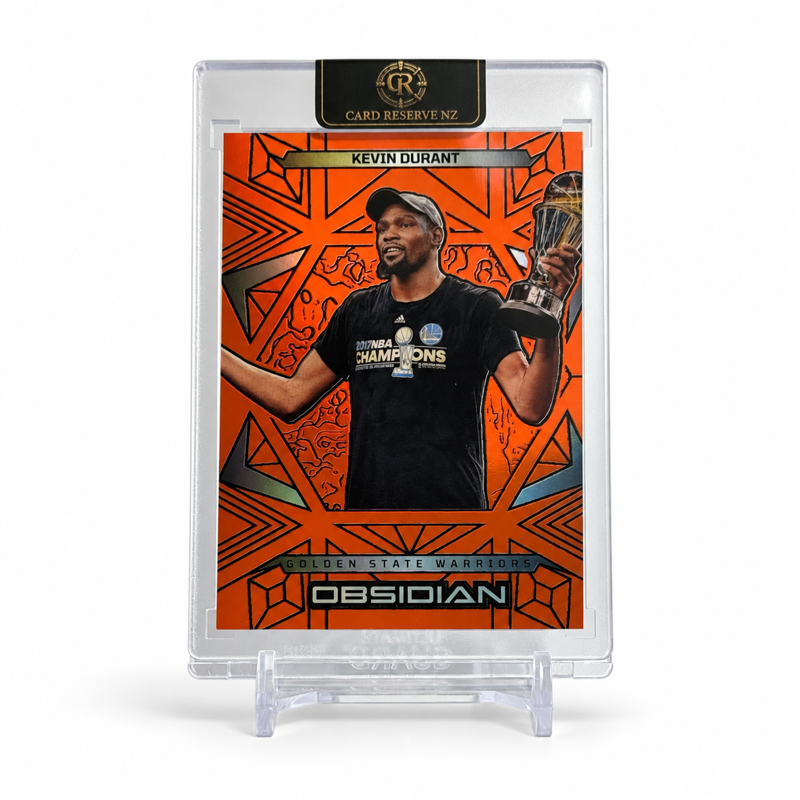 2024-25 Panini Obsidian Kevin Durant Orange Flood 90/125 #185 — Raw — front