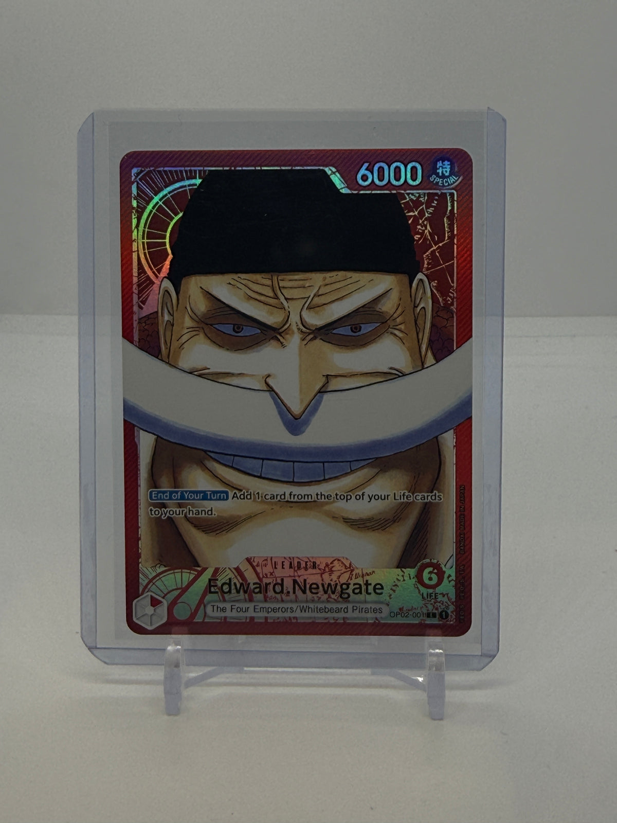 Edward.Newgate (001) (Alternate Art) OP02-001 — actual card, copy 1, front