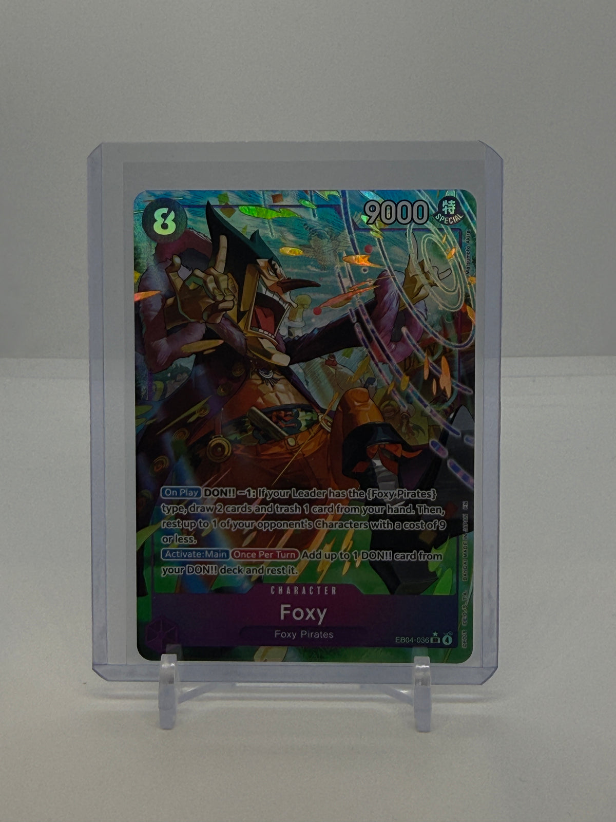 Foxy (Alternate Art) EB04-036 — actual card, copy 1, front