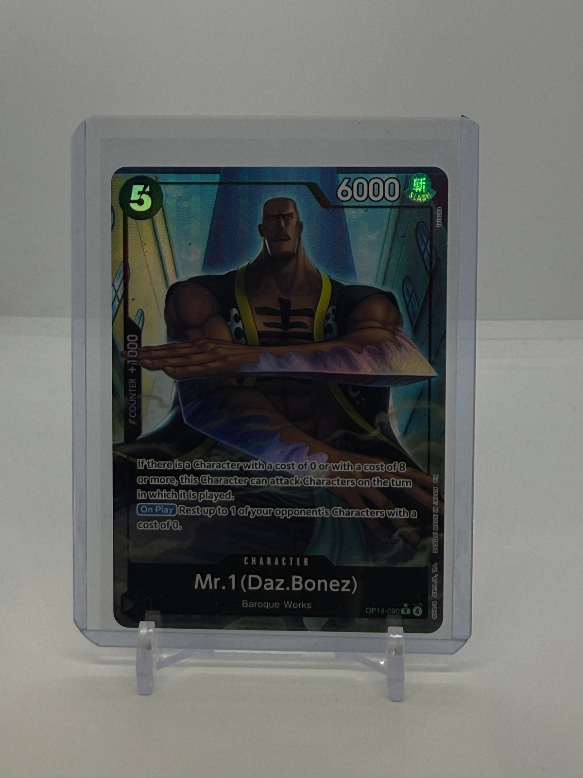 Mr.1 (Daz.Bonez) (Alternate Art) OP14-090 — actual card, copy 1, front