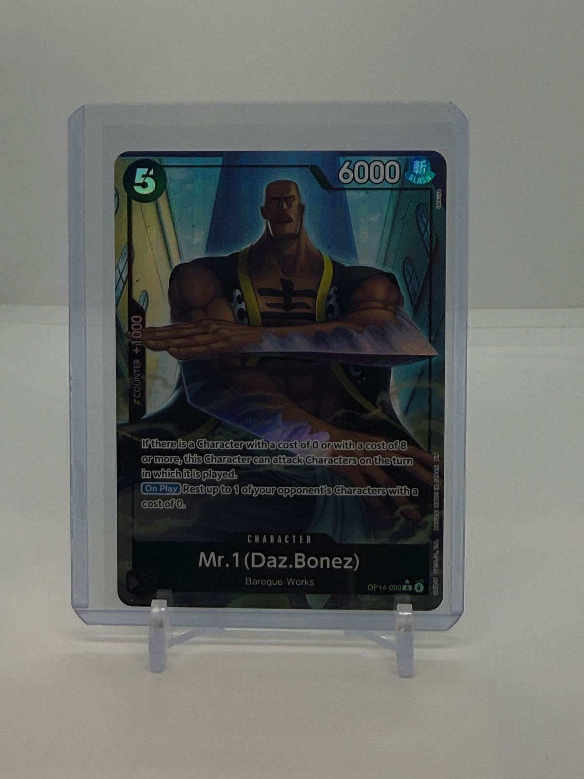 Mr.1 (Daz.Bonez) (Alternate Art) OP14-090 — actual card, copy 2, front