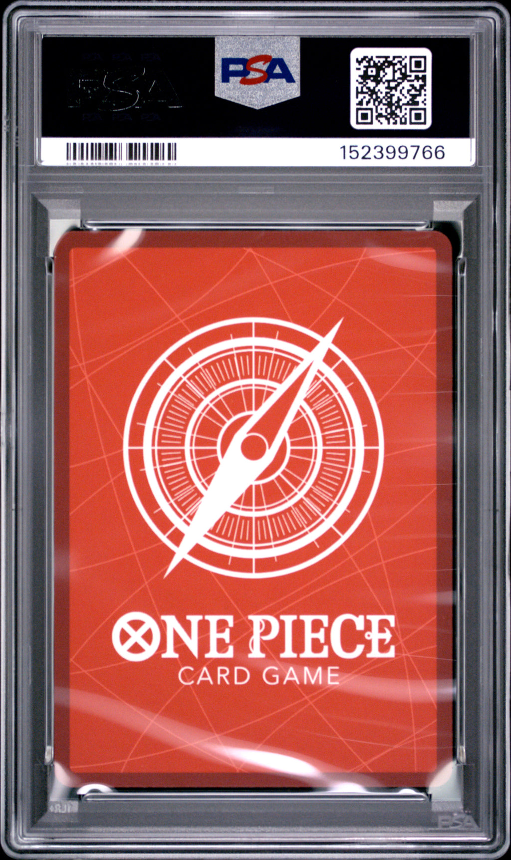2026 One Piece ST29 Egghead Monkey D. Luffy #001 Black & White Alternate Art — PSA 10 — back