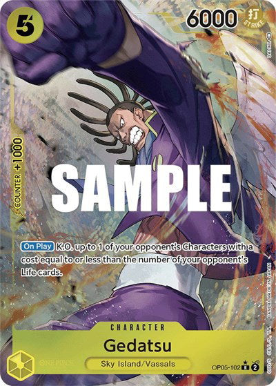 Gedatsu (Alternate Art) OP05-102 — catalogue image