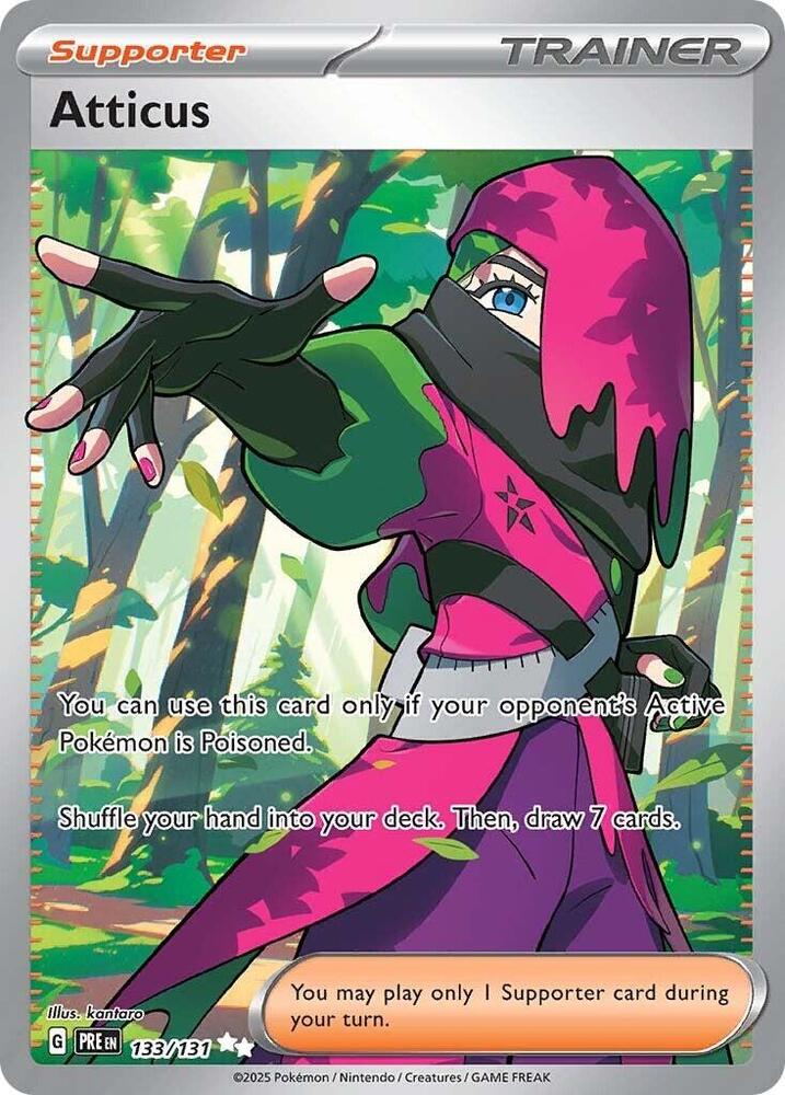 10 Atticus 133/131 | Prismatic Evolutions - Atticus 133/131, catalogue image — PR Section 1A