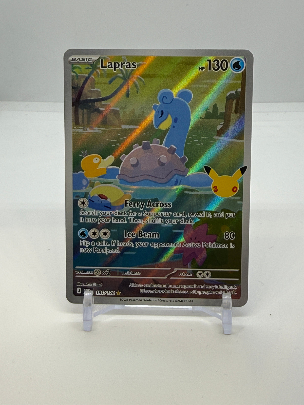 Lapras 131/128, actual card copy 1 front — PR Section 1A