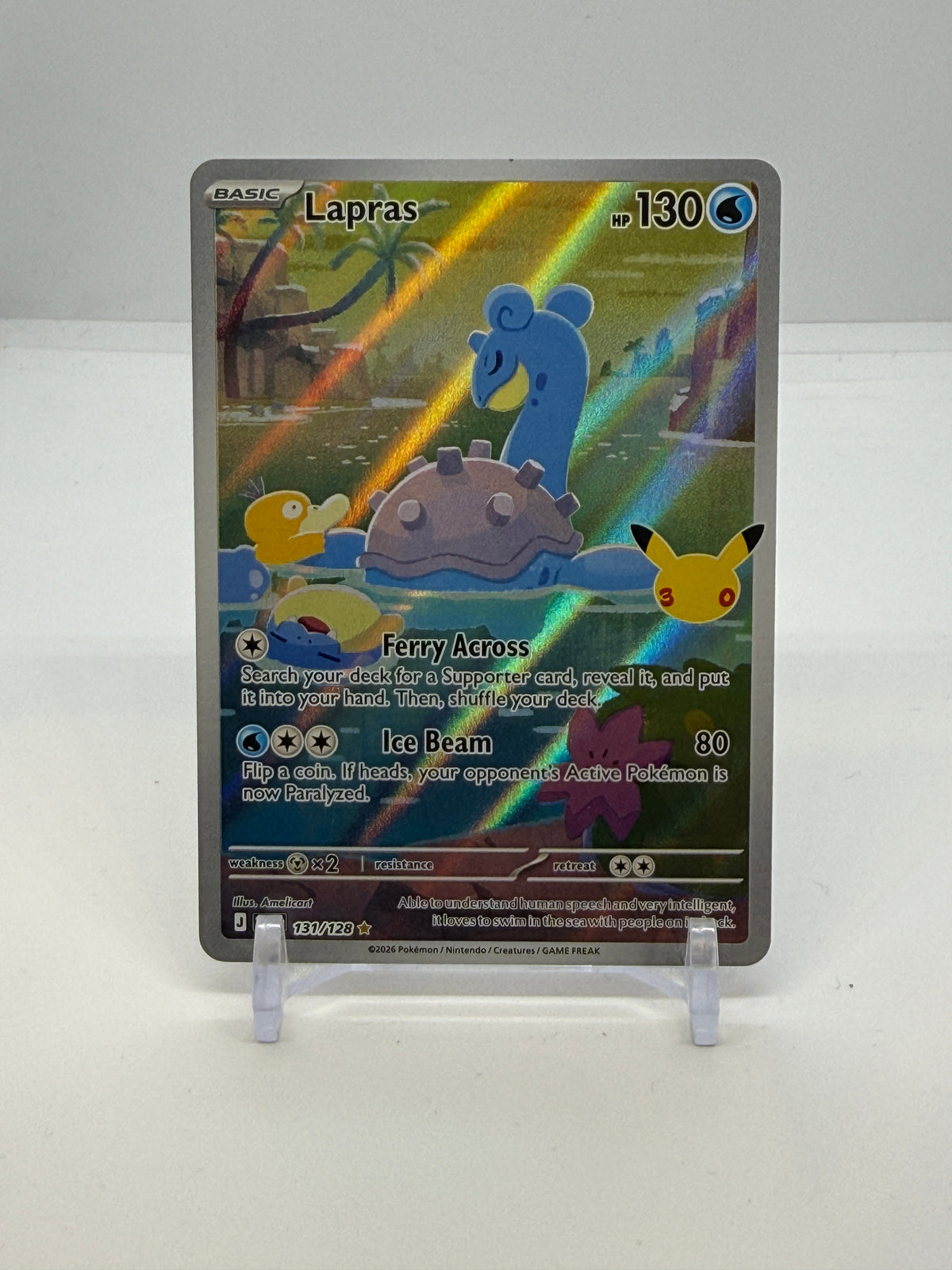 Lapras 131/128, actual card copy 2 front — PR Section 1A