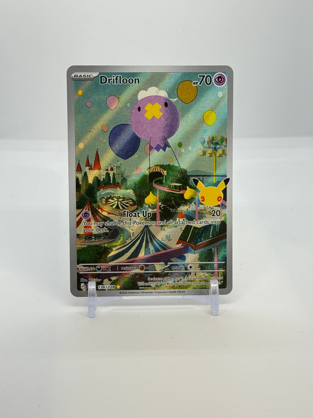 Drifloon 136/128 — actual card front photo — PR Section 1A
