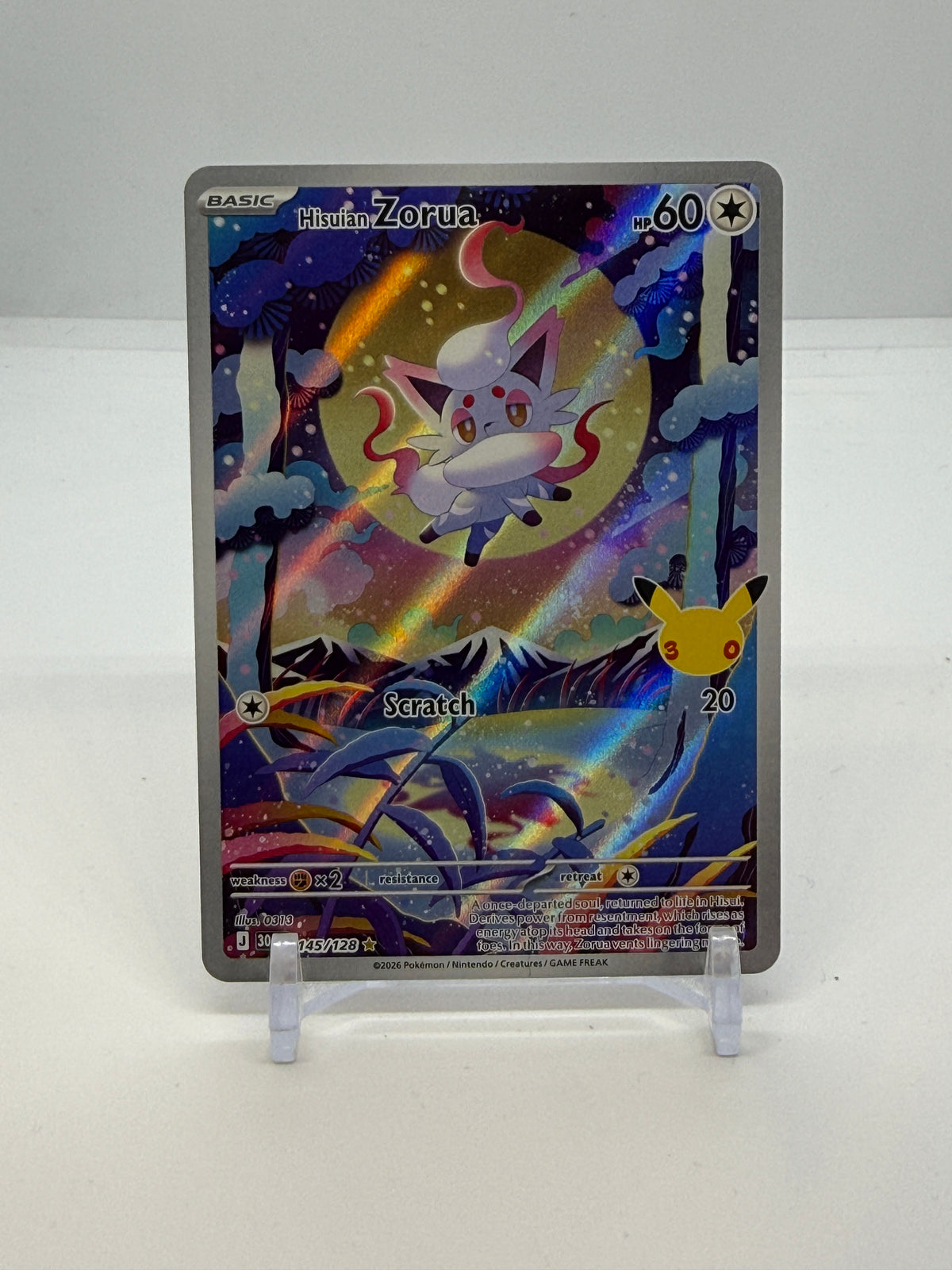 Hisuian Zorua 145/128, actual card copy 1 front — PR Section 1A