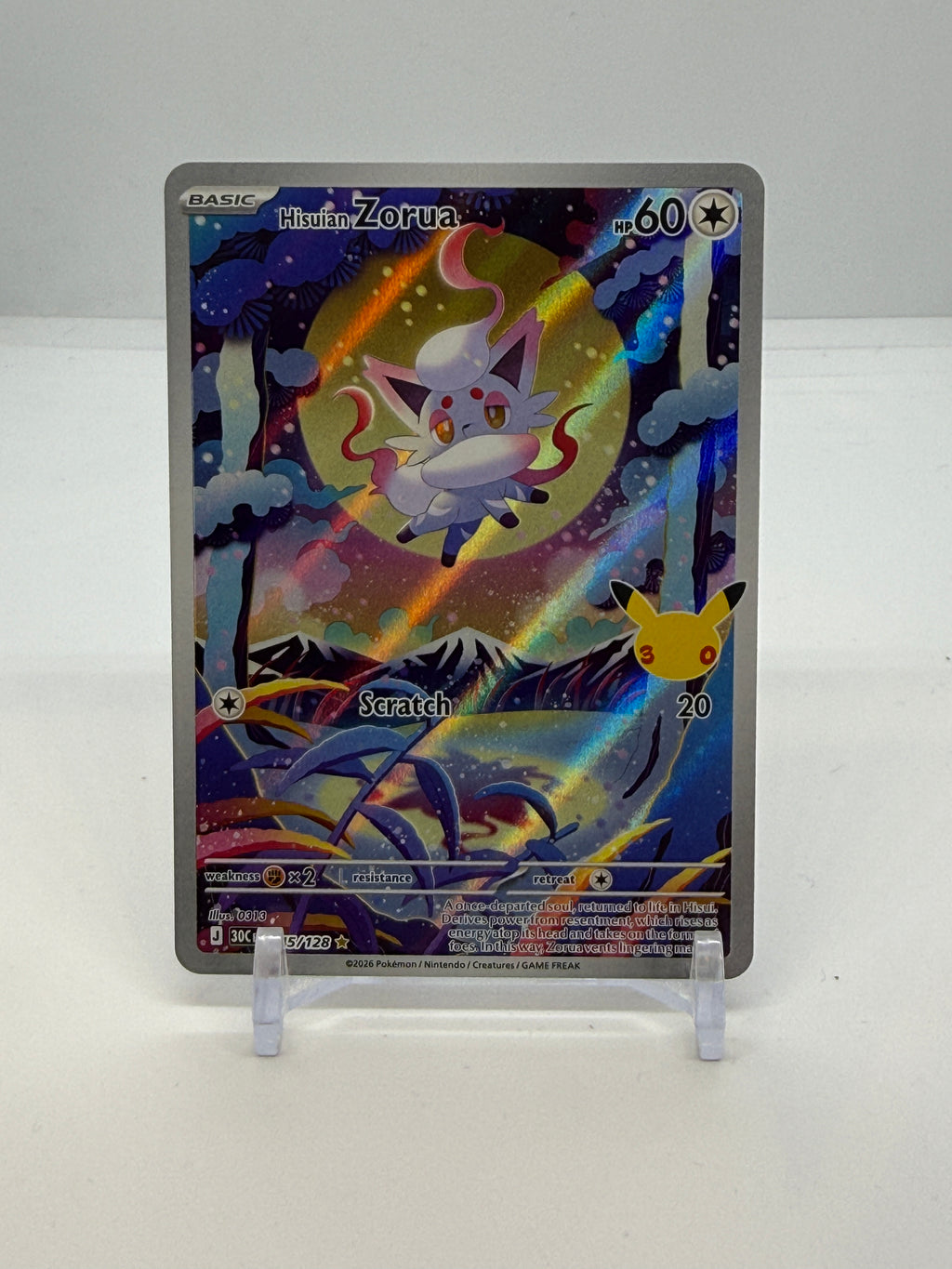 Hisuian Zorua 145/128, actual card copy 2 front — PR Section 1A