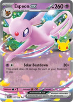 08 Espeon ex 070/128 | 30th Celebration - Espeon ex 070/128, catalogue image — PR Section 1A
