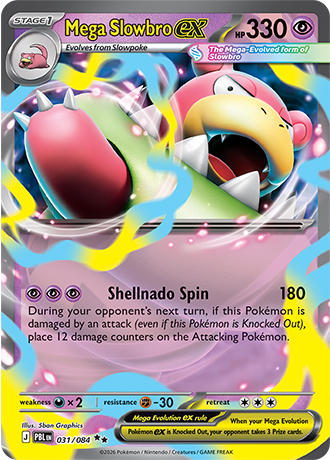 14 Mega Slowbro ex 031/084 | Pitch Black - Mega Slowbro ex 031/084, catalogue image — PR Section 1A