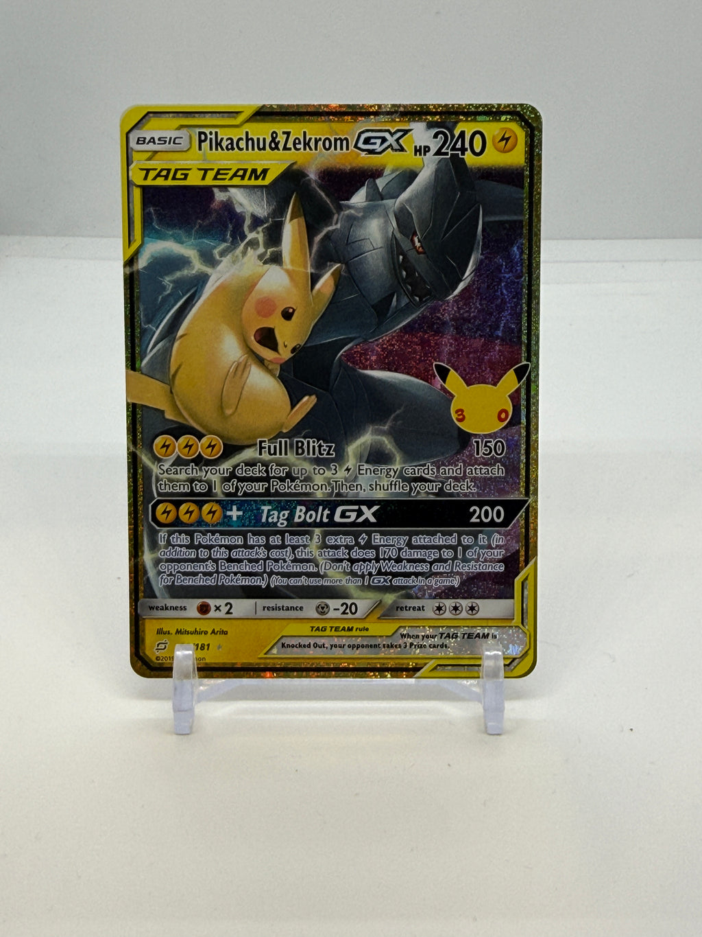 Pikachu & Zekrom GX 33/181, actual card copy 1 front — PR Section 1A